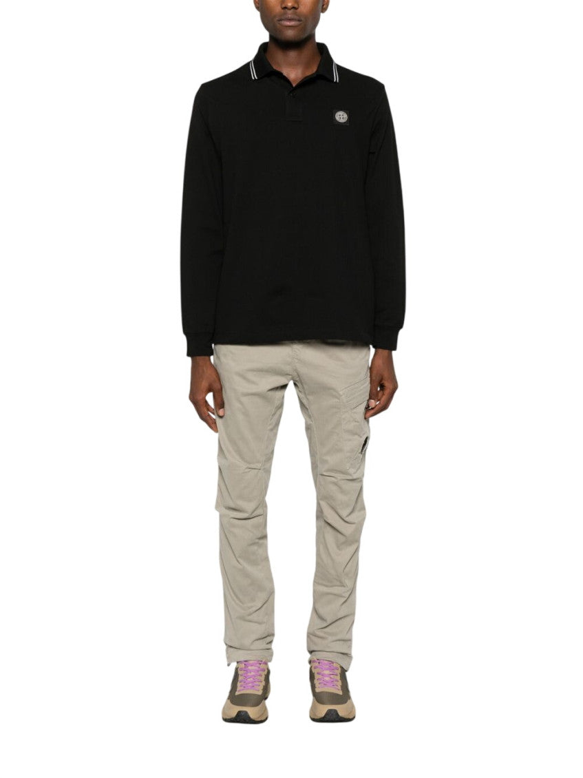 Black Slim Full Sleeves Polo 2