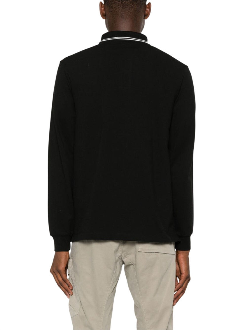 Black Slim Full Sleeves Polo 3