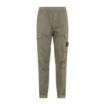 Green Logo Patch Cargo Pants 1