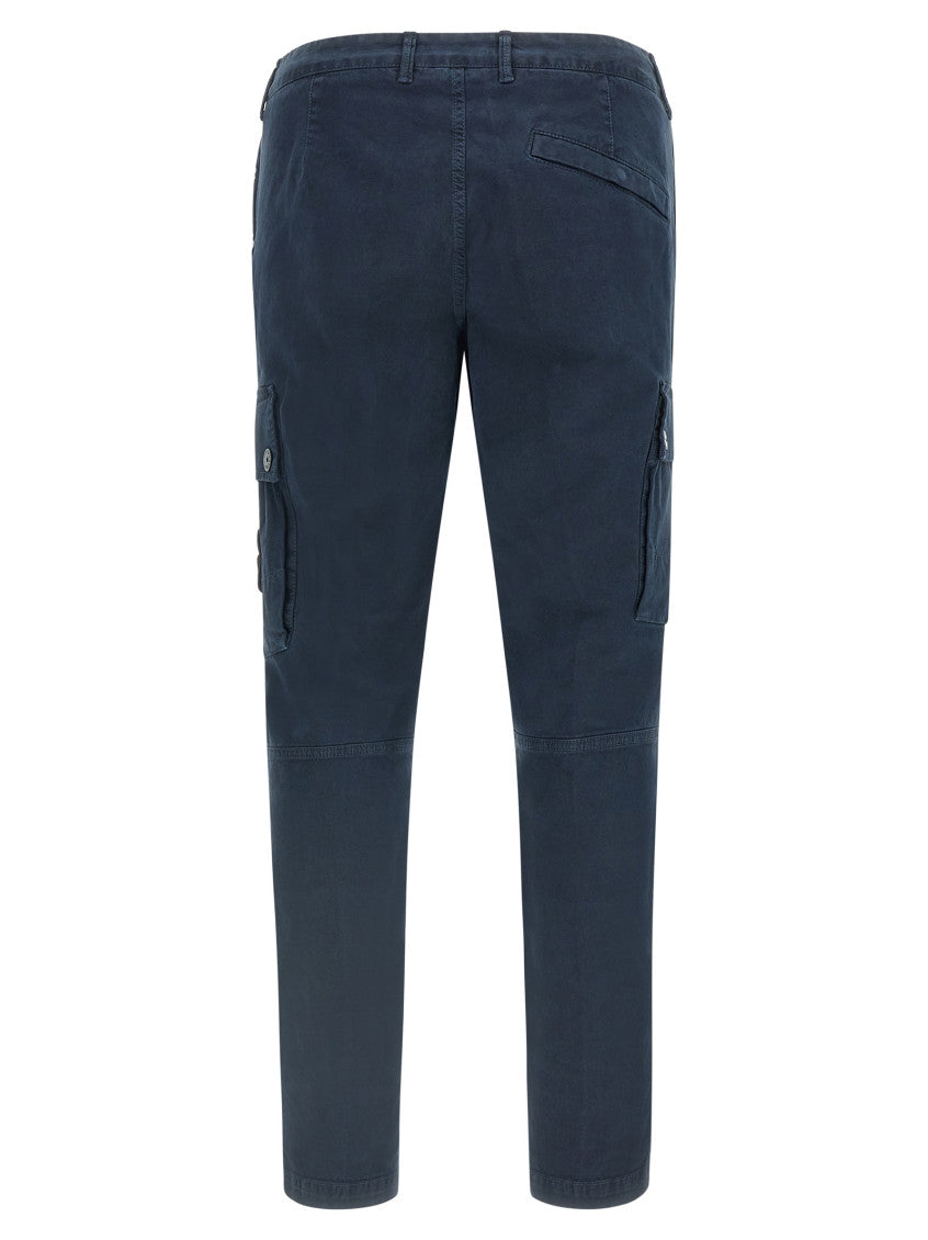Blue Slim Cargo Pants 2