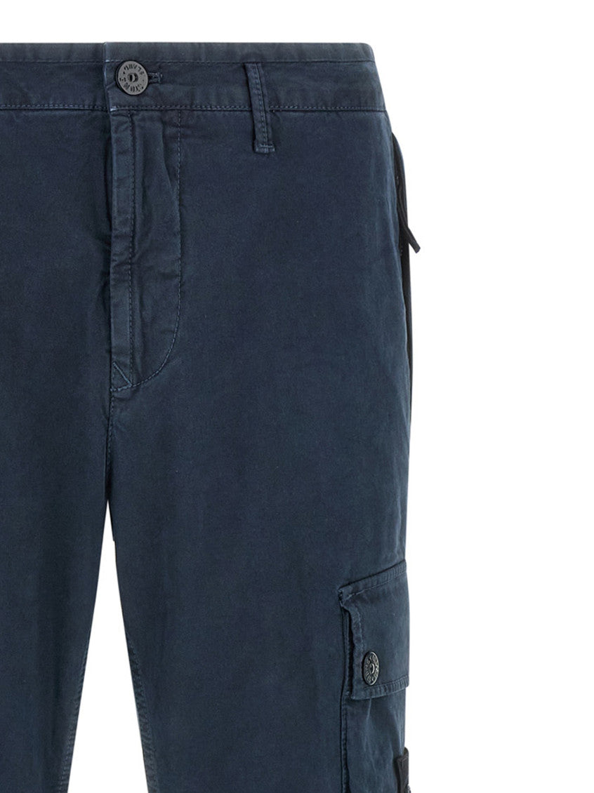 Blue Slim Cargo Pants 3