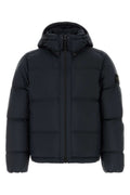 Navy Blue Quilted Hood Jacket 1