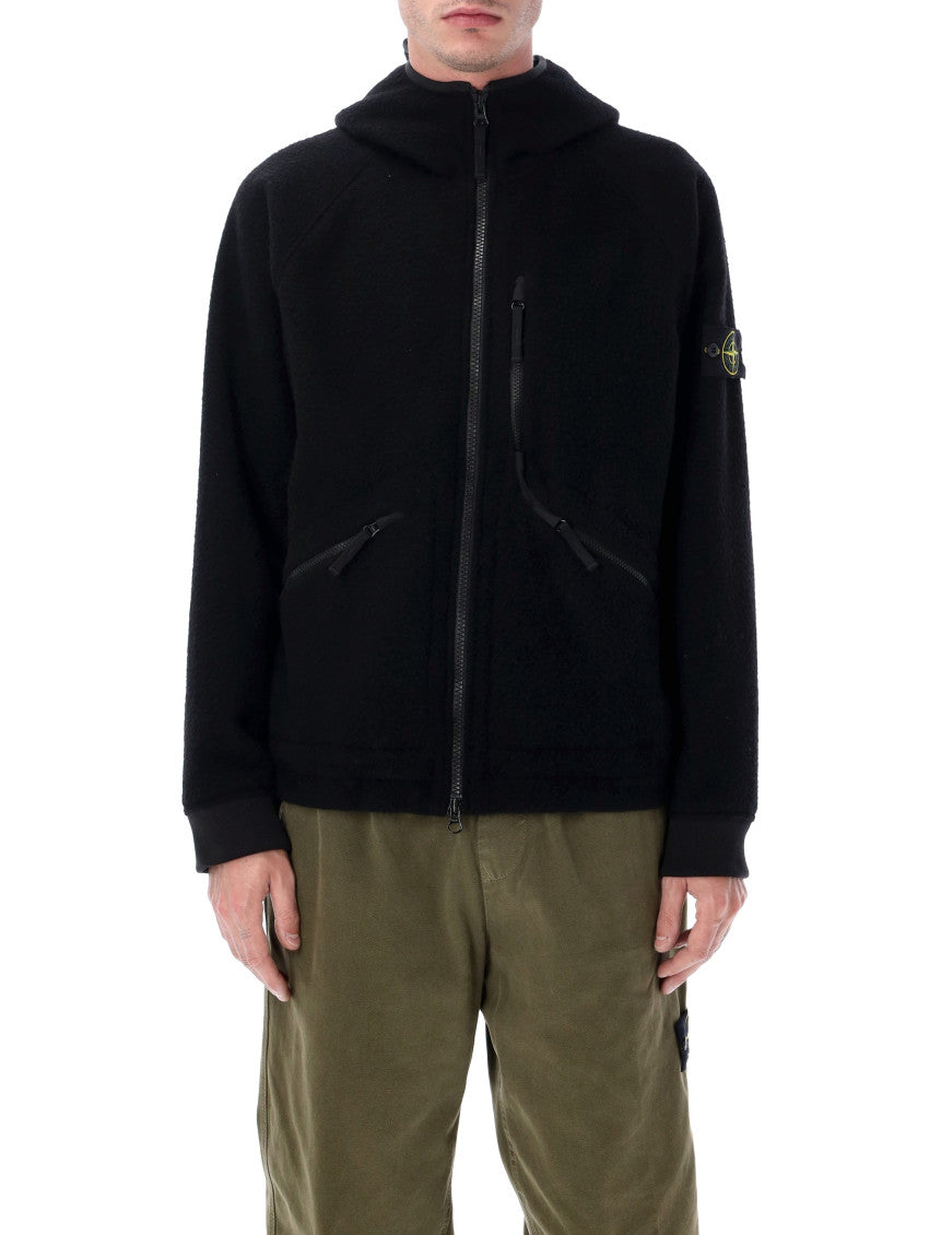 Black Zip Up Hood Jacket 1