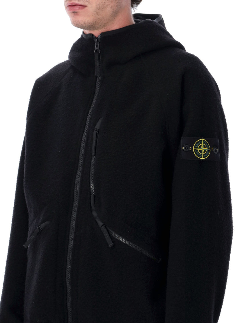Black Zip Up Hood Jacket 3