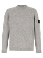 Grey Ribbed Crewneck Sweater 1