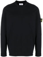 Navy Blue Logo Badge Sweater 1