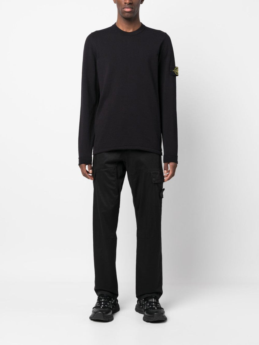 Navy Blue Logo Badge Sweater 2