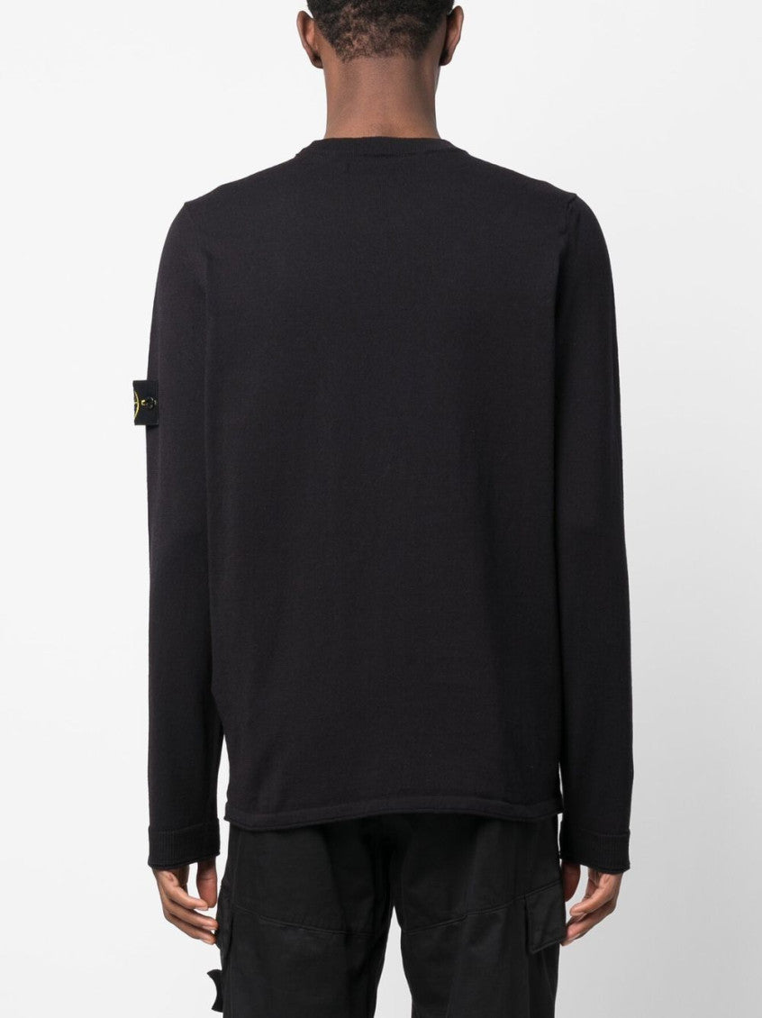 Navy Blue Logo Badge Sweater 3