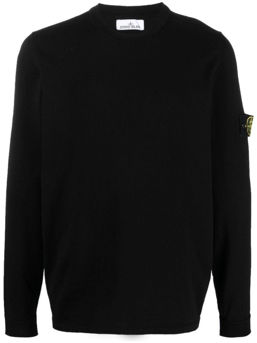 Black Logo Badge Sweater 1