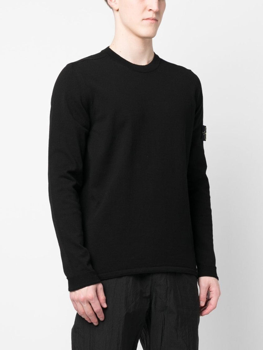 Black Logo Badge Sweater 2