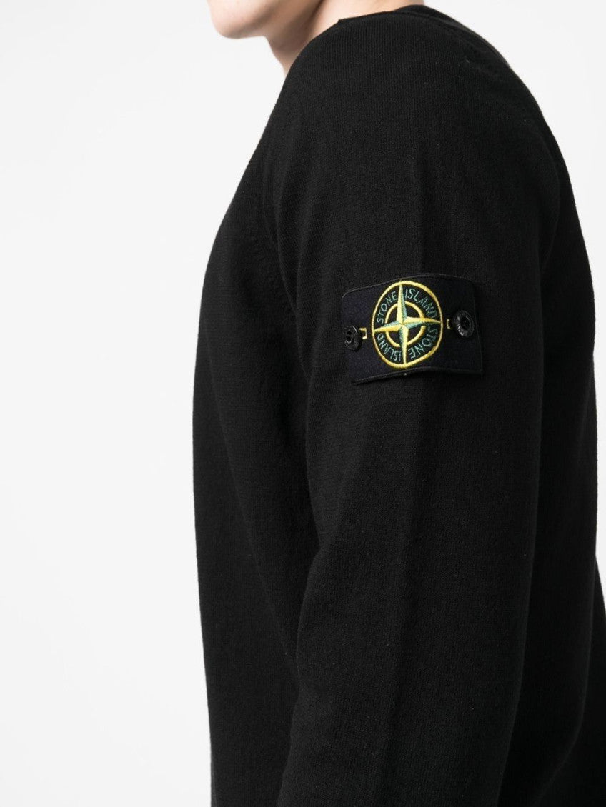 Black Logo Badge Sweater 4