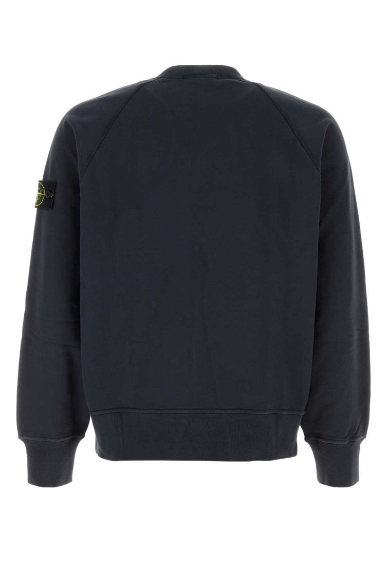 Navy Blue Crew Neck Sweatshirt 2