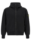 Black Solid Hooded Sweatshirt 1