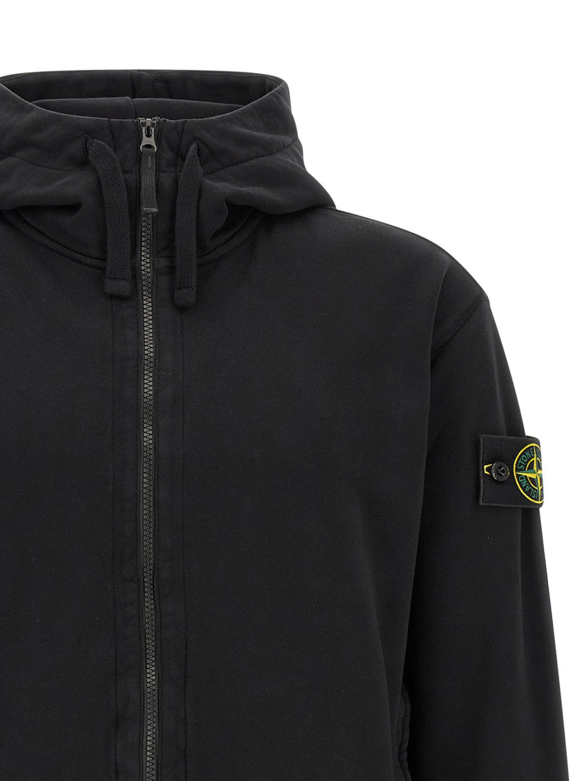 Black Solid Hooded Sweatshirt 3