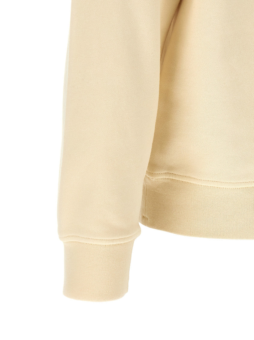 Beige 'Logo Badge' Sweatshirt 4