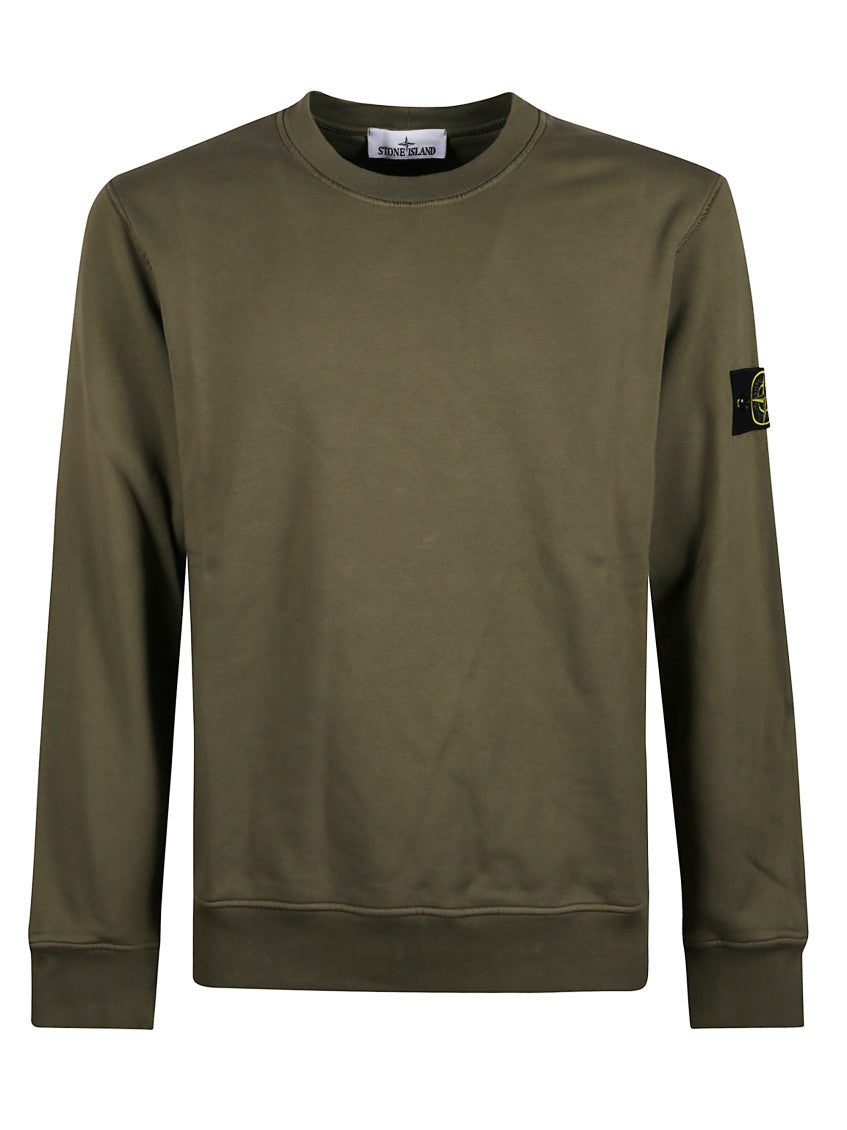 Green Crew Neck Sweatshirt 1
