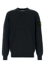 Black Knitted Crew Neck Sweater 1
