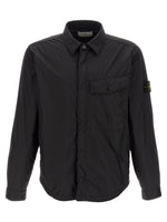 Black Logo Shirt Jacket 1