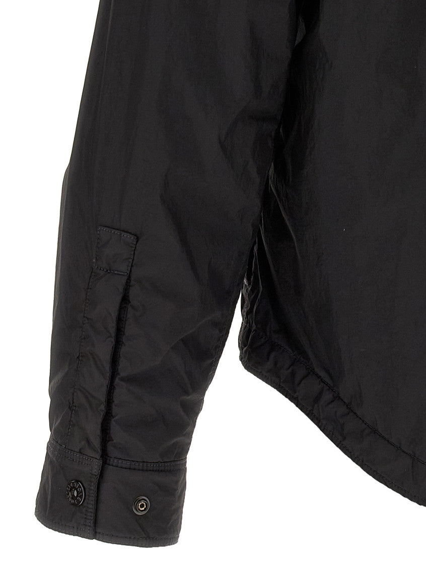 Black Logo Shirt Jacket 4