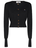 Black Solid Knitted Cardigan 1