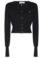 Black Solid Knitted Cardigan 1