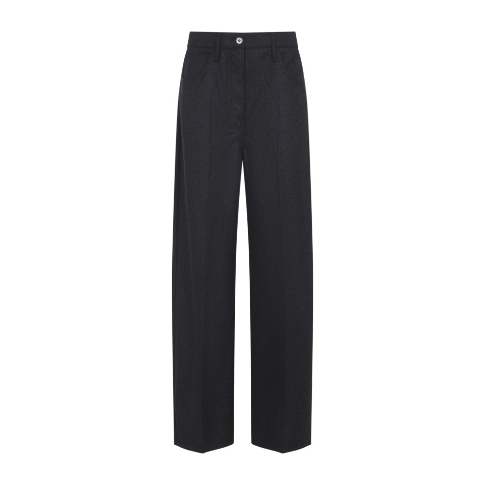 Anthracite Grey Wool Pants 2