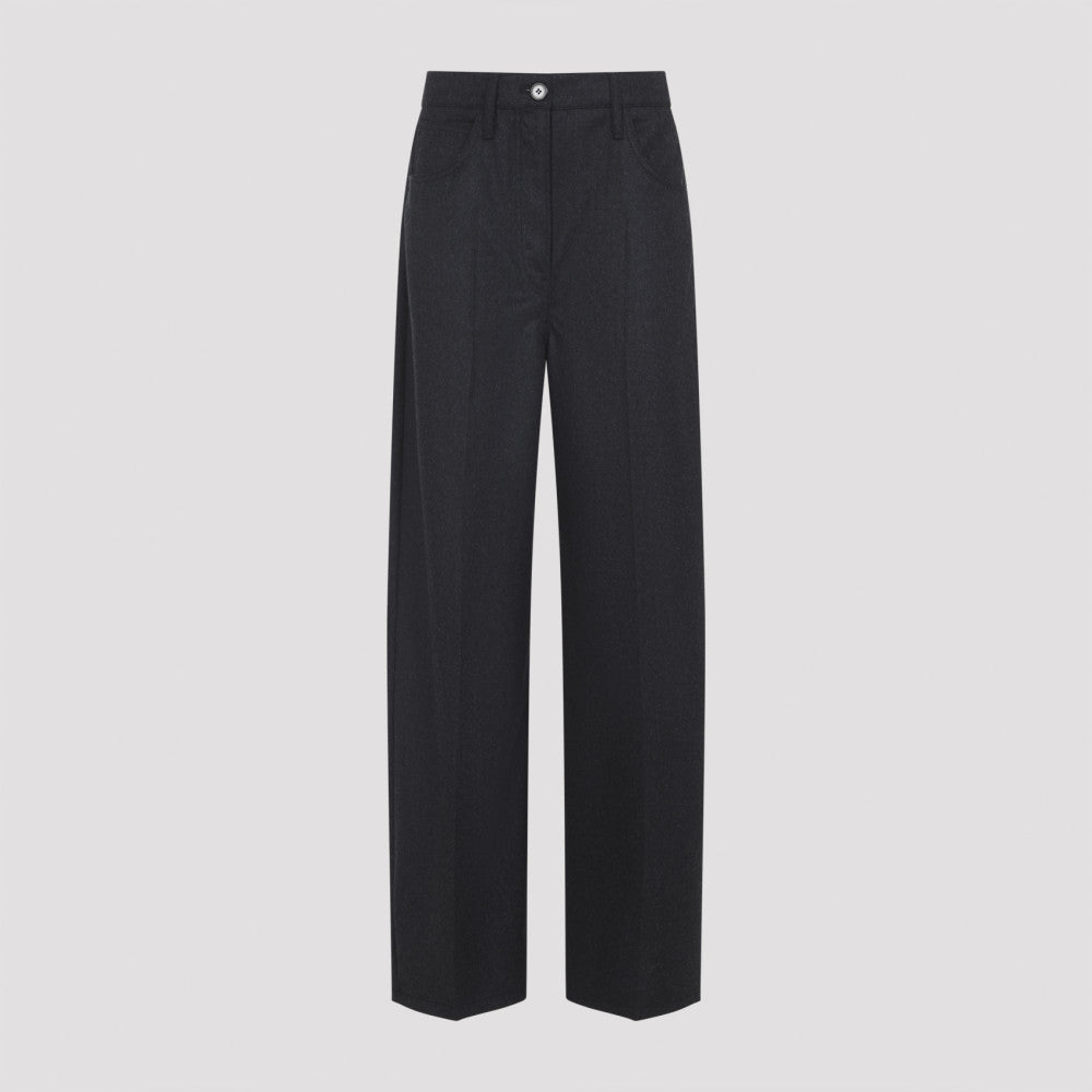Anthracite Grey Wool Pants 3