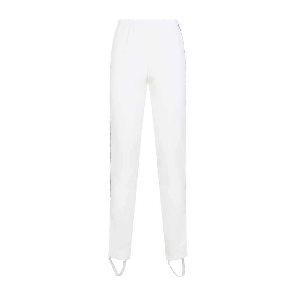 White Slim-fit Cotton Trouser 1