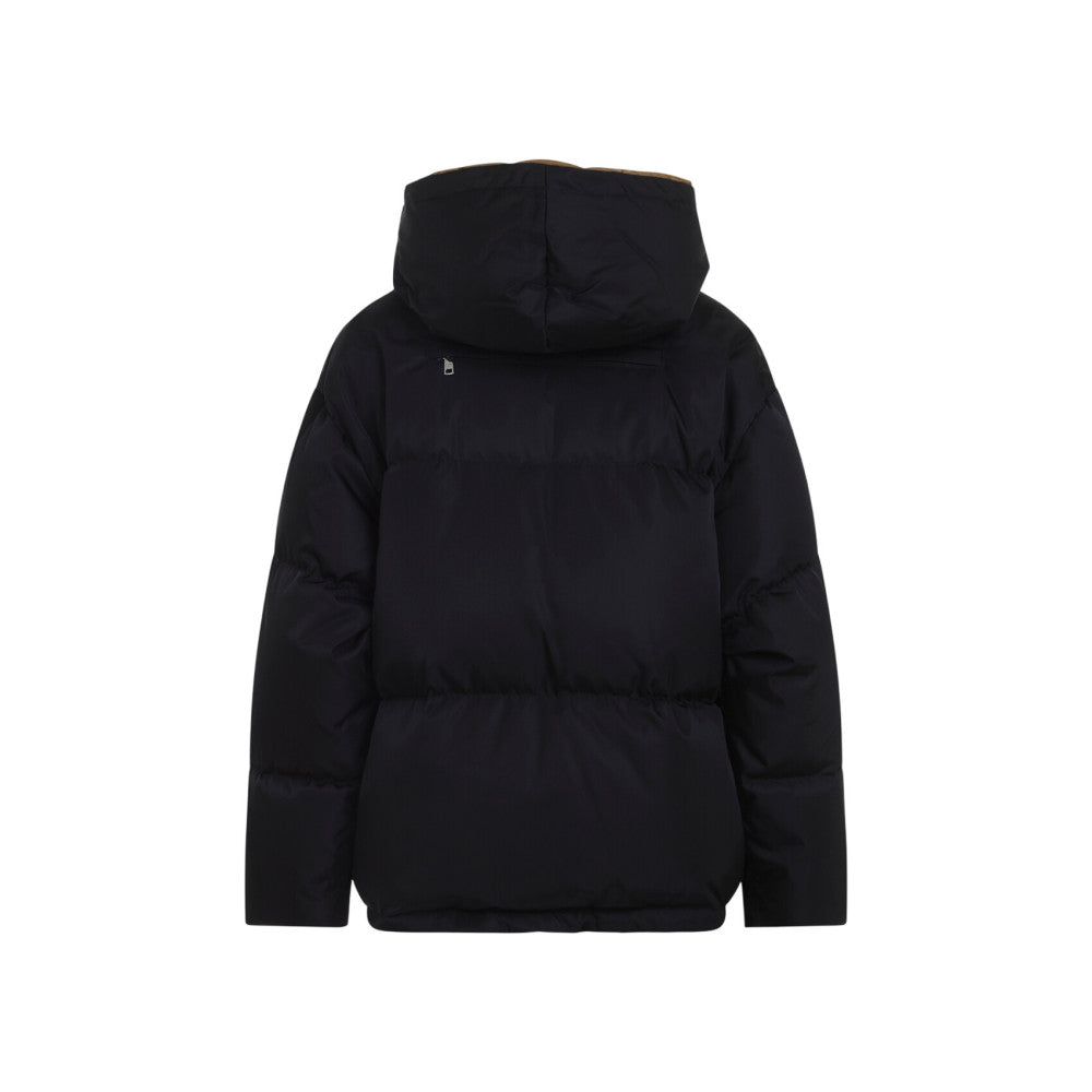 Black Logo Hood Jacket 2