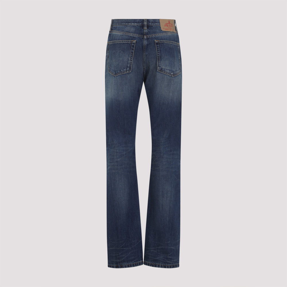 Blue Straight Jeans 4