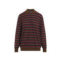 Multicolor Stripes Shirt Collar Polo 1