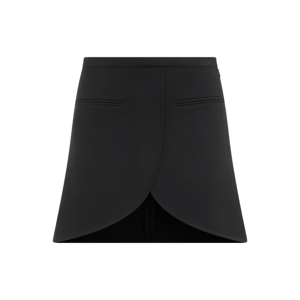 Black Twill Mini Skirt 1