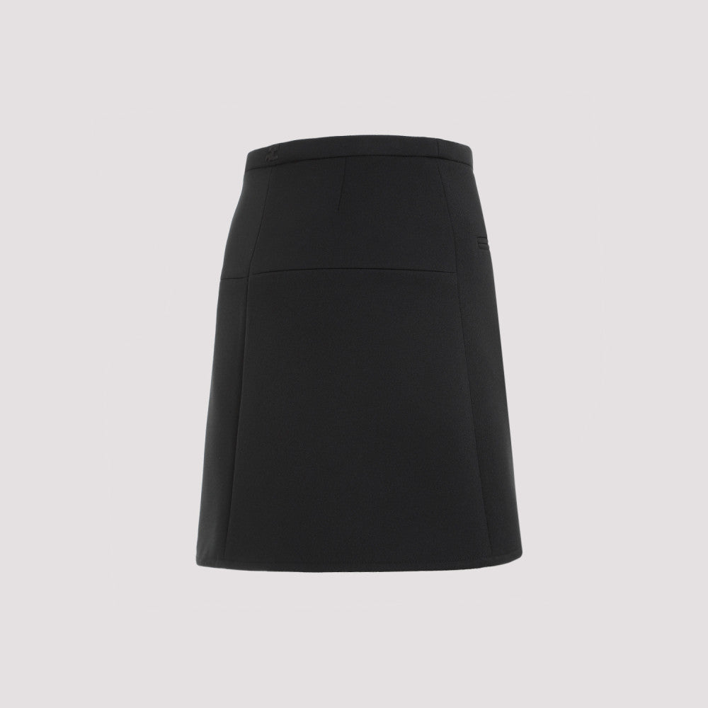 Black Twill Mini Skirt 5