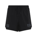 Black Logo Relaxed Shorts 1