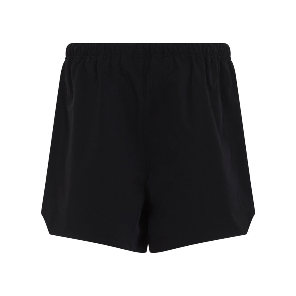 Black Logo Relaxed Shorts 2