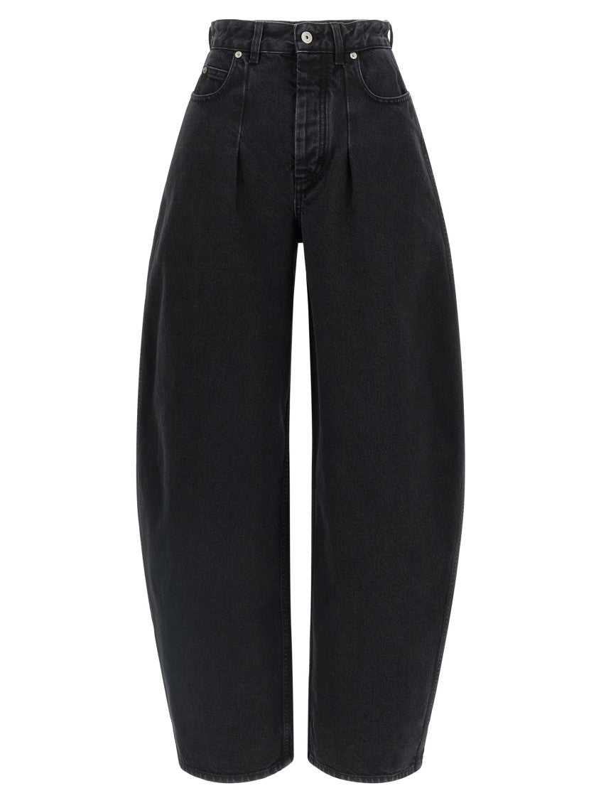 Black High Waist Wide Leg Jeans 1