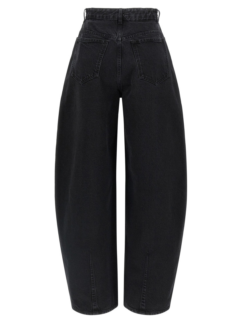 Black High Waist Wide Leg Jeans 2