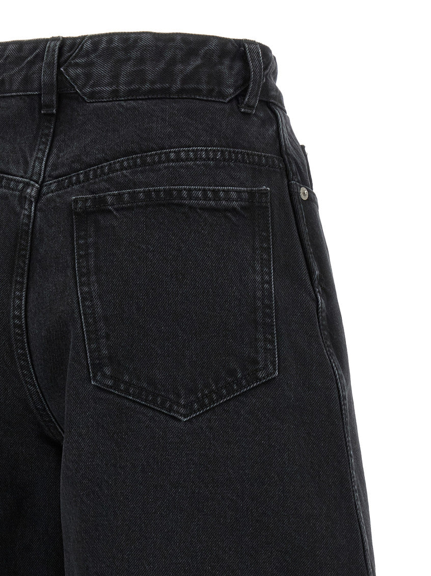 Black High Waist Wide Leg Jeans 4