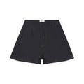 Navy Blue Solid Shorts 1