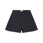 Navy Blue Solid Shorts 1