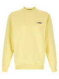 Yellow Crew Neck Logo Sweatshirt 1