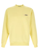 Yellow Crew Neck Logo Sweatshirt 1