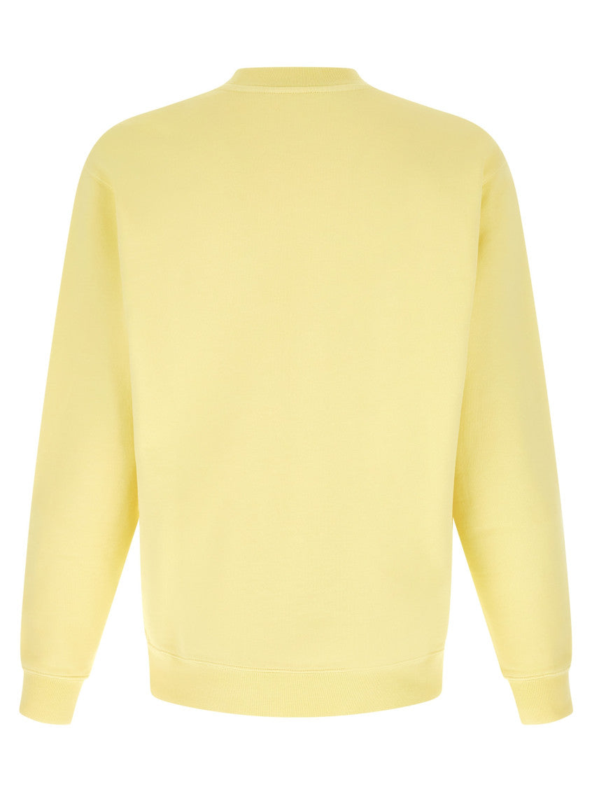 Yellow Crew Neck Logo Sweatshirt 2