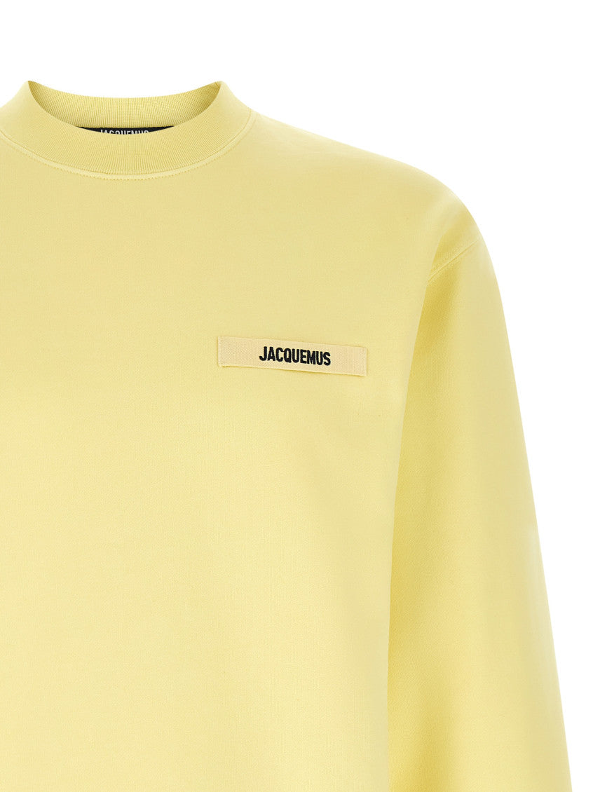 Yellow Crew Neck Logo Sweatshirt 3