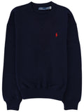 Navy Blue Logo Crew Neck Sweatshirt 1