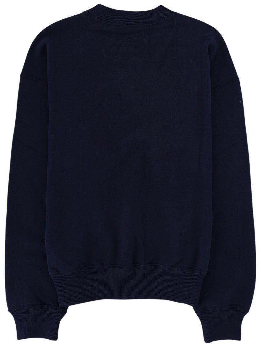 Navy Blue Logo Crew Neck Sweatshirt 2