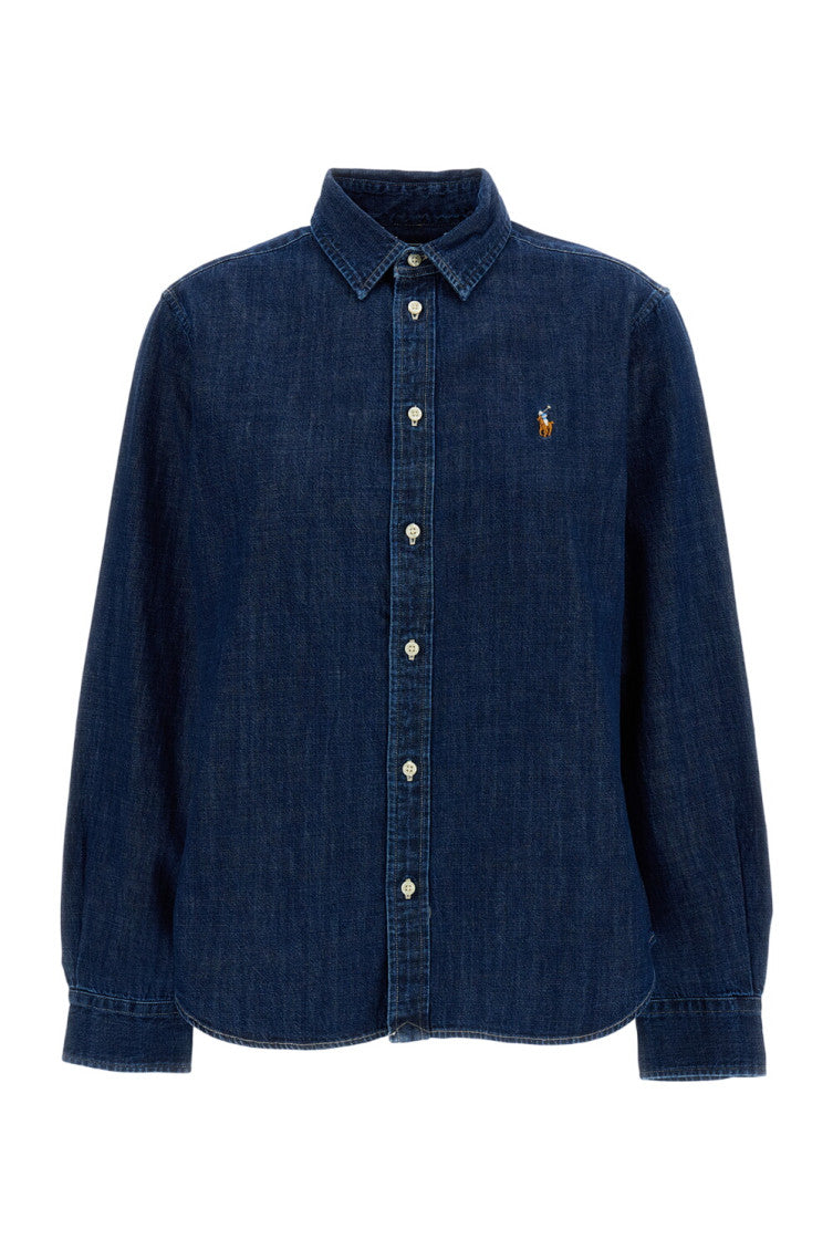 Dark Blue Regular Logo Shirt 1