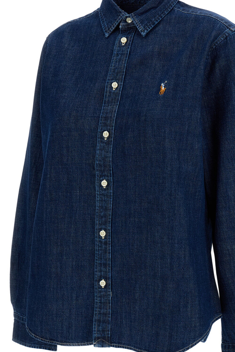 Dark Blue Regular Logo Shirt 3