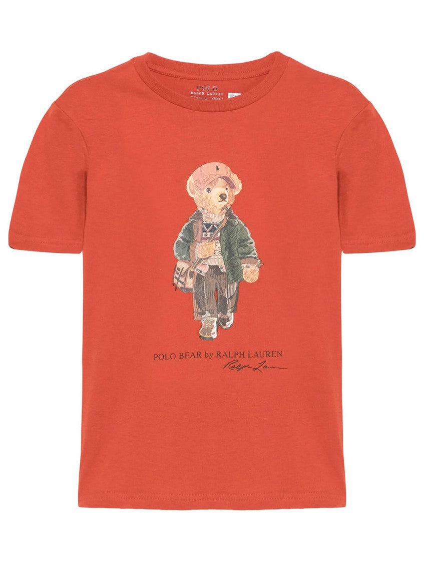 Boys Orange Graphic T-Shirt 1