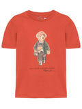 Boys Orange Graphic T-Shirt 1